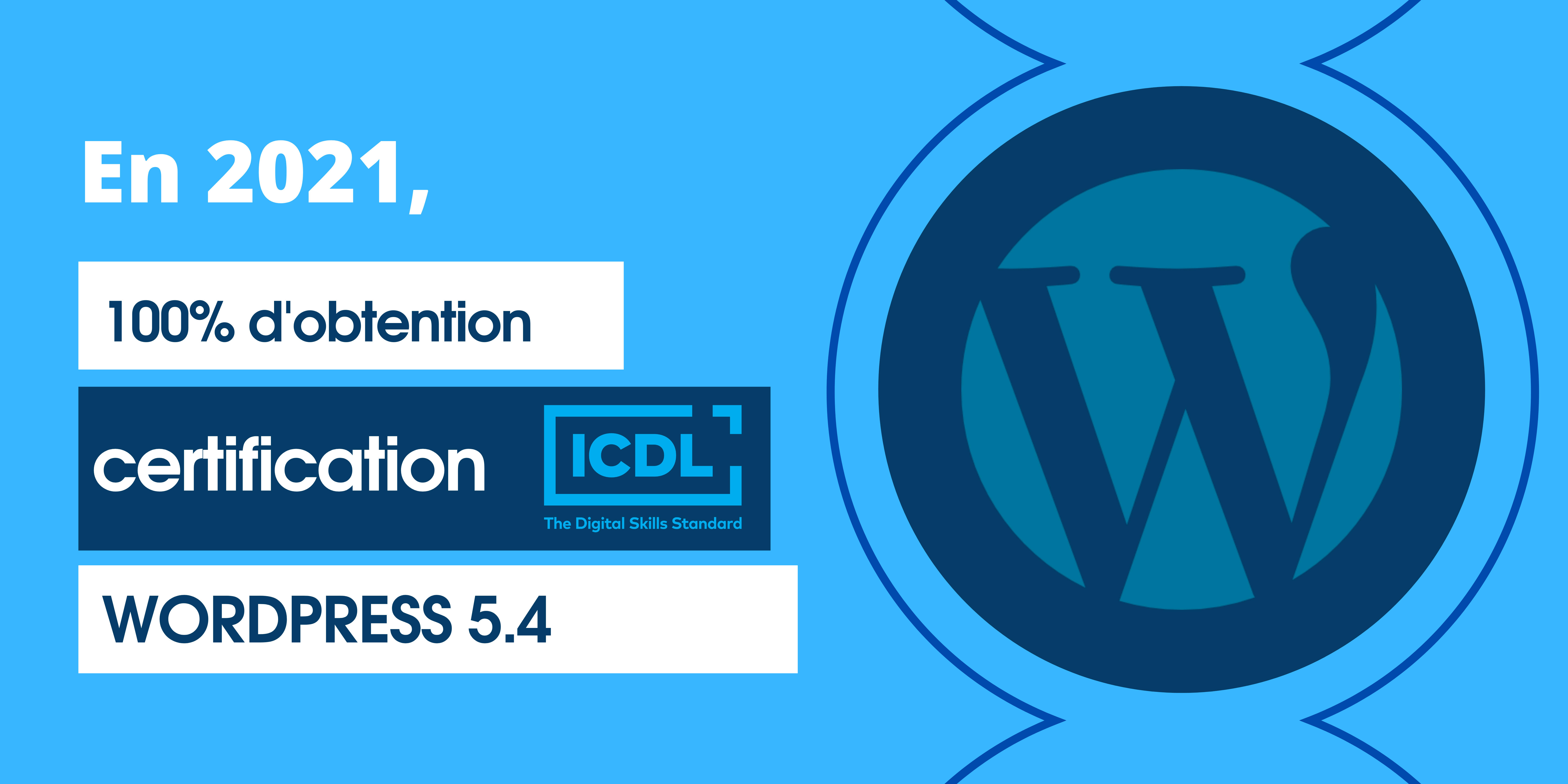 AT FORMATION - CERTIFICATION ICDL WORDPRESS - TAUX D'OBTENTION