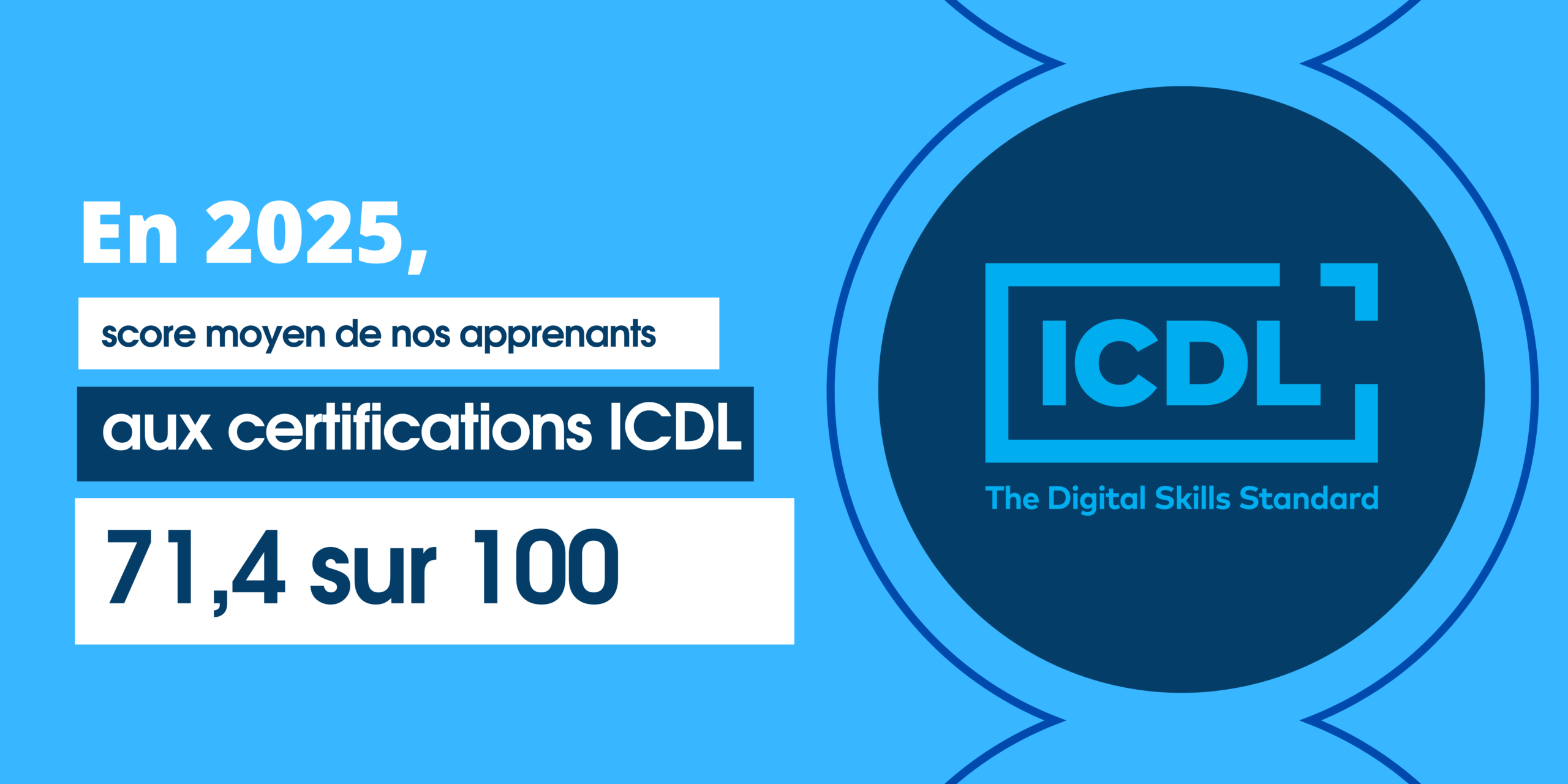 AT FORMATION - CERTIFICATION ICDL - SCORE MOYEN